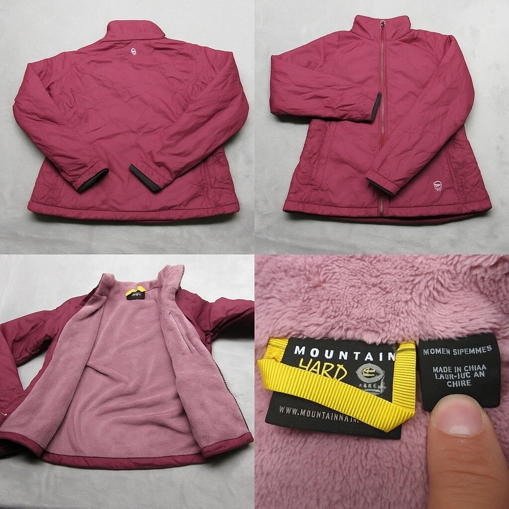Mountain Hardwear Jacket Women Small Purple Insulated Lined Full Zip Wind Rain